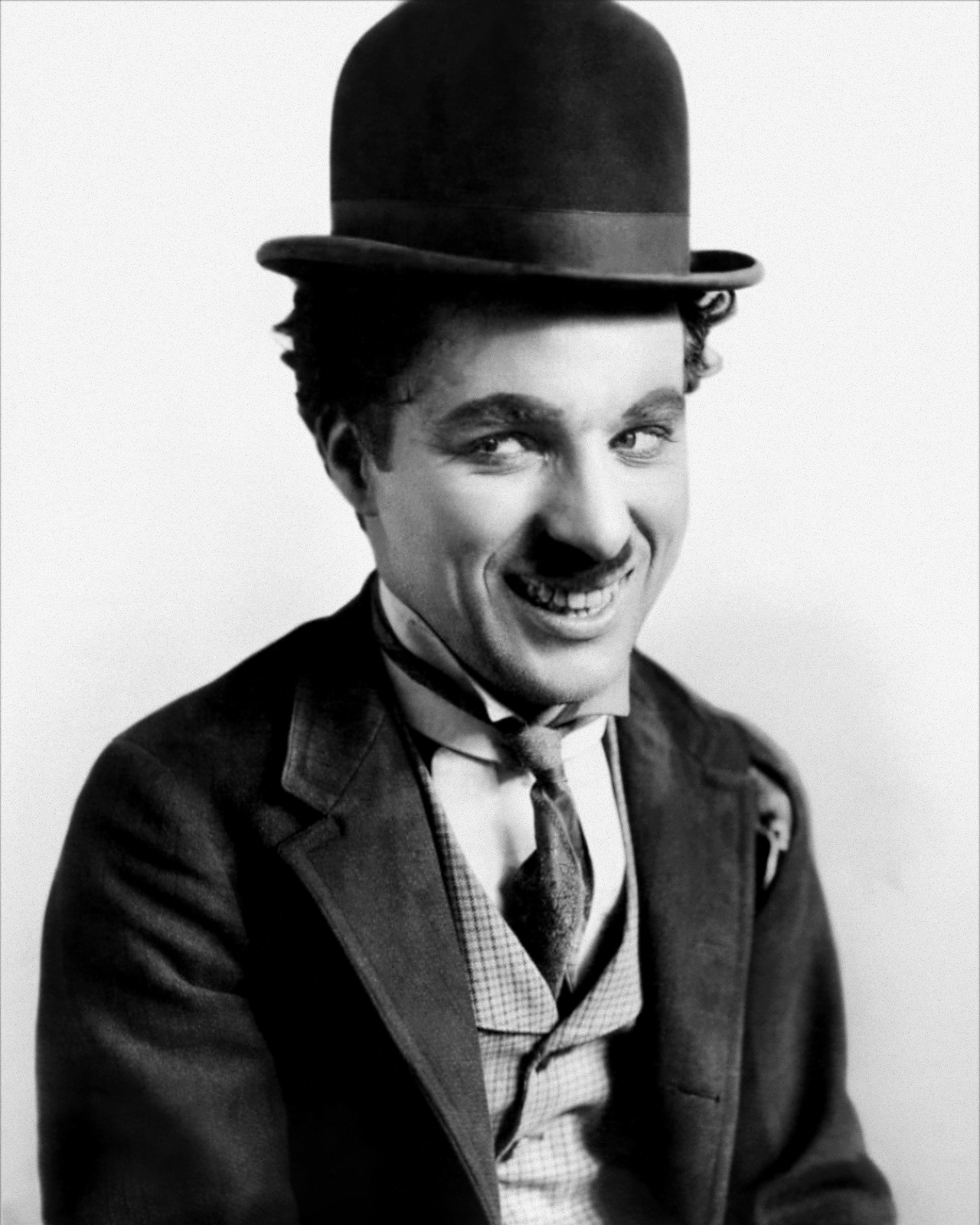 Portrait photographique Noir et blanc de Charlie Chaplin